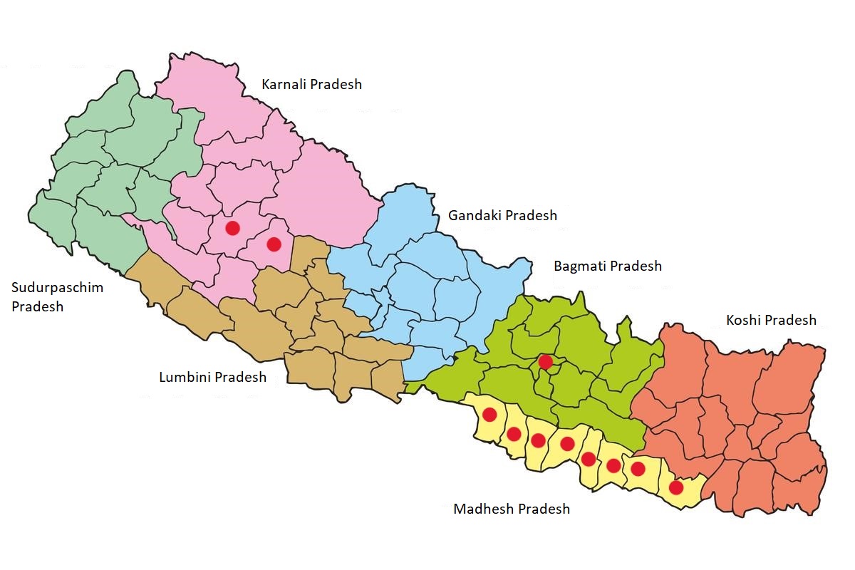 nepal-states-map-RDC | Rural Development Centre (RDC) Nepal